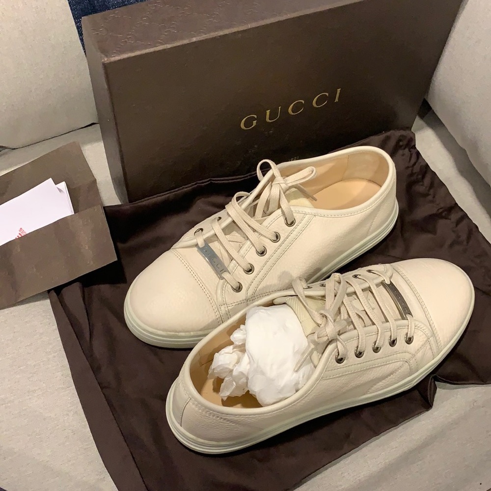 Gucci tennis shoe cream 39.5G